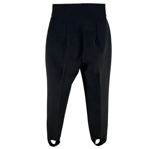 Obermeyer ITB Women's 12R Black Stirrup Stretch Wool Blend Ski Pants Snow Gear - Picture 2 of 15